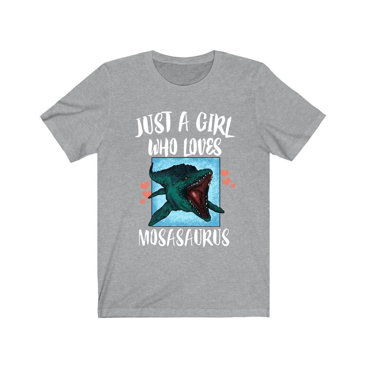 Just A Girl Who Loves Mosasaurus Dinosaur Shirt, Mosasaurus Shirt, Dinosaur Lover Shirt, Animal Lover Adult Toddler Infant Kids Gift T-Shirt Image 3