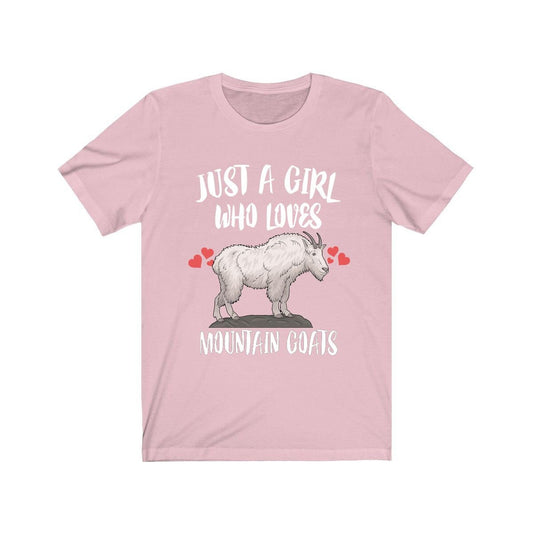 Just a girl who loves mountain goats alpine cliff climber tee