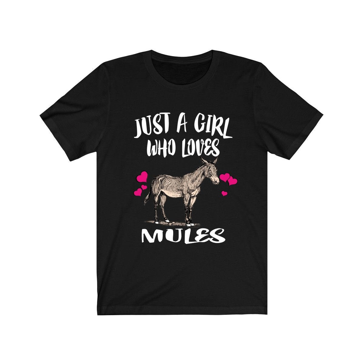 Just A Girl Who Loves Mules Shirt, Mule Lover Gift, Mule Shirt, Animal Lover Adult Toddler Infant Kids Gift T-Shirt Image 1