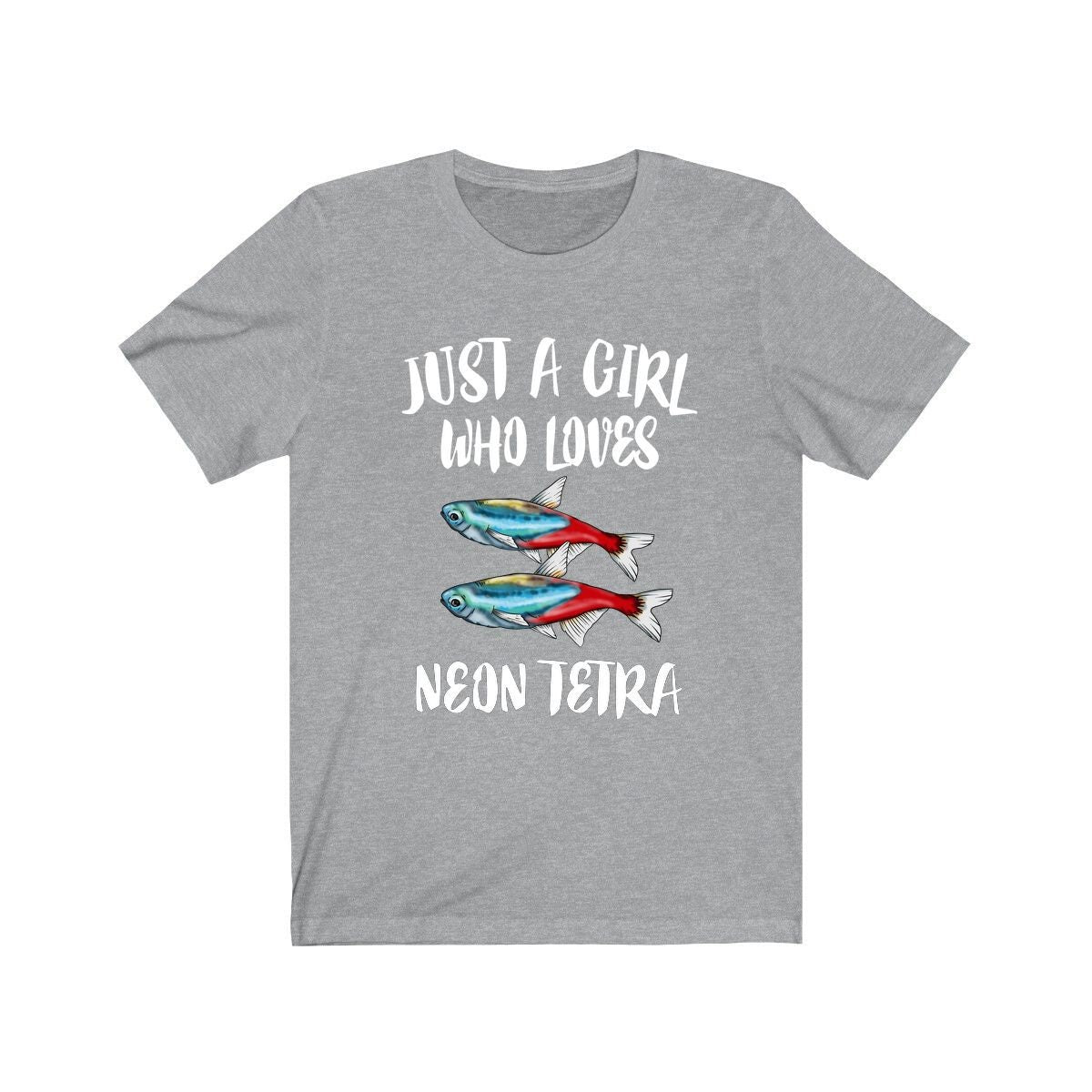 Just A Girl Who Loves Neon Tetra Fish Shirt, Neon Tetra Lover Shirt, Fish Lover Gift, Animal Lover Adult Toddler Infant Kids Gift T-Shirt Image 3