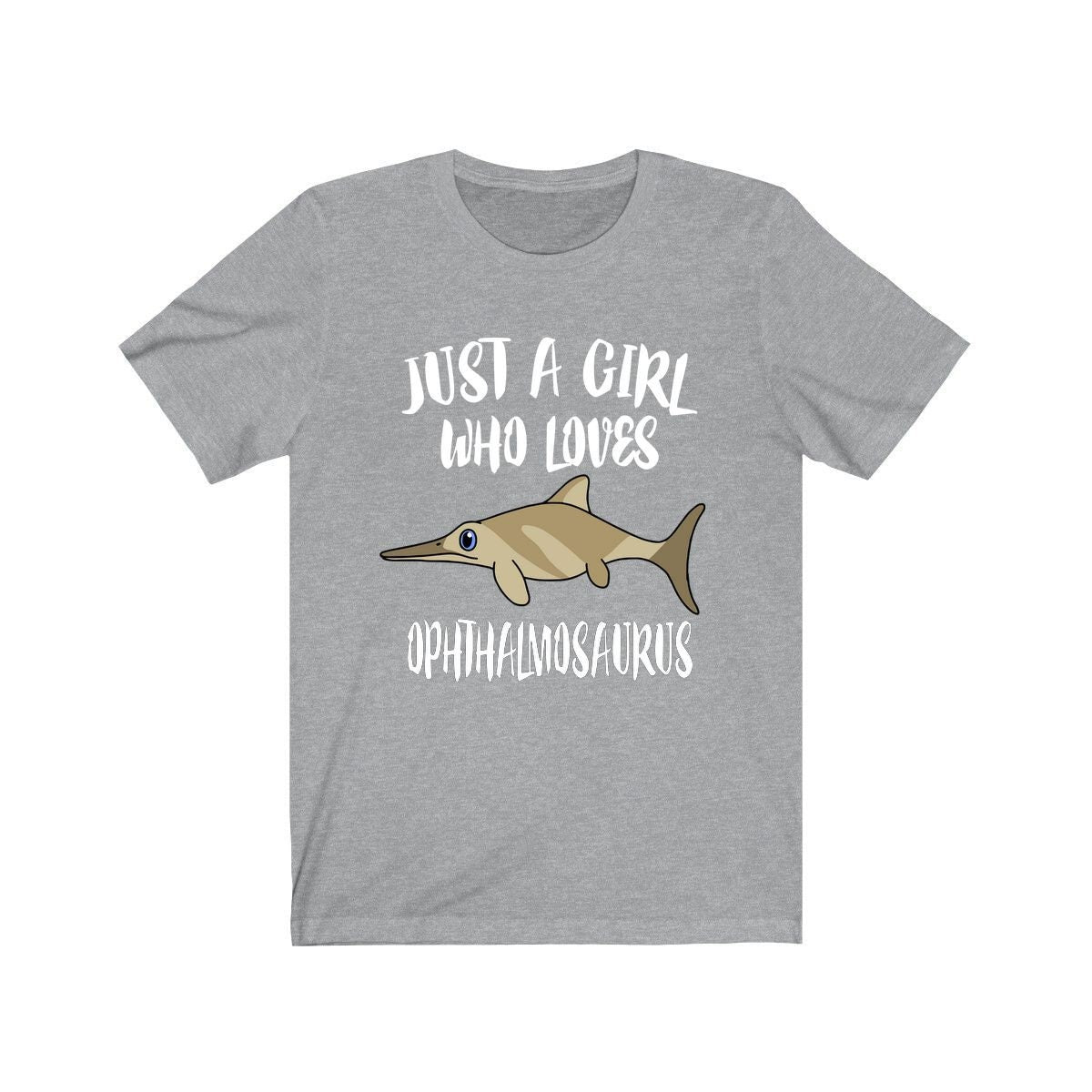 Just A Girl Who Loves Ophthalmosaurus Dinosaur Animal Lover Adult Toddler Infant Kids Gift T-Shirt Image 3