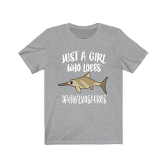 Ophthalmosaurus Dinosaur T-Shirt for Girls - ophthalmosaurus print design