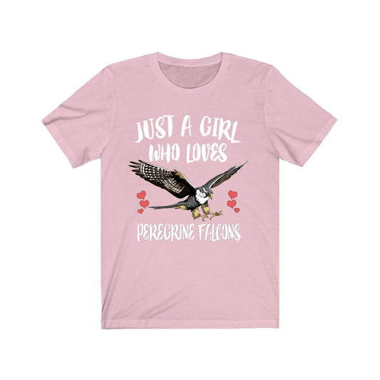 Just A Girl Who Loves Peregrine Falcons Shirt - Peregrine Falcon print design