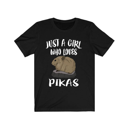 Just A Girl Who Loves Pikas Animal Shirt - pika print design