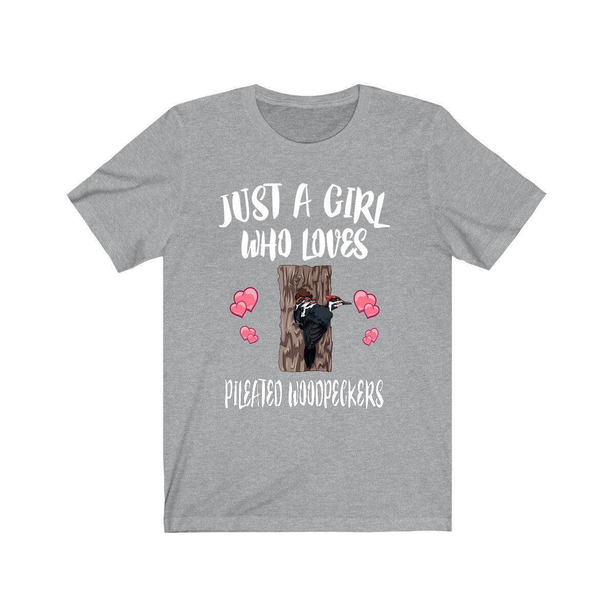 Just A Girl Who Loves Pileated Woodpeckers Shirt, Bird Birding Shirt, Woodpecker Shirt, Animal Lover Adult Toddler Infant Kids Gift T-Shirt Image 1