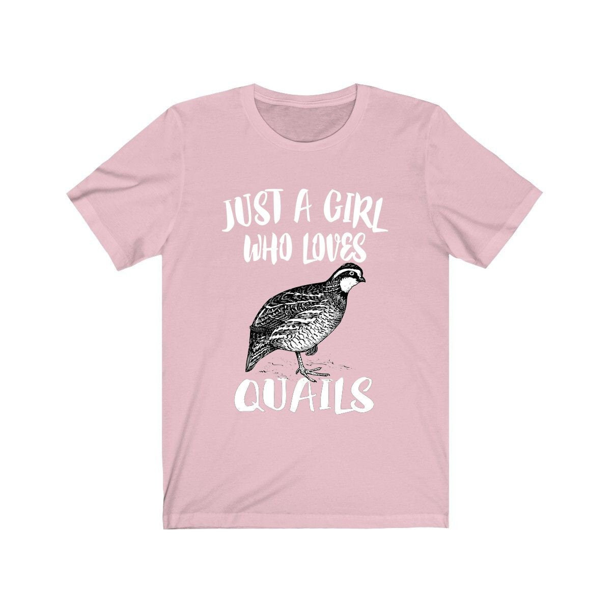 Just A Girl Who Loves Quails Shirt, Quail Lover Gift, Birds Birding Shirt, Animal Lover Adult Toddler Infant Kids Gift T-Shirt Image 2