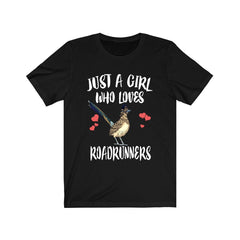 Just A Girl Who Loves Roadrunners Birds Shirt - roadrunner print design