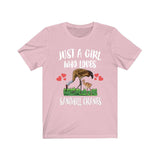 Just A Girl Who Loves Sandhill Cranes Shirt, Bird Birding Shirt, Crane Gift, Crane Lover Shirt Animal Adult Toddler Infant Kids Gift T-Shirt Image 2