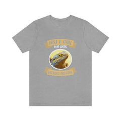 Just a girl who loves bearded dragons pet lizard reptile tee
