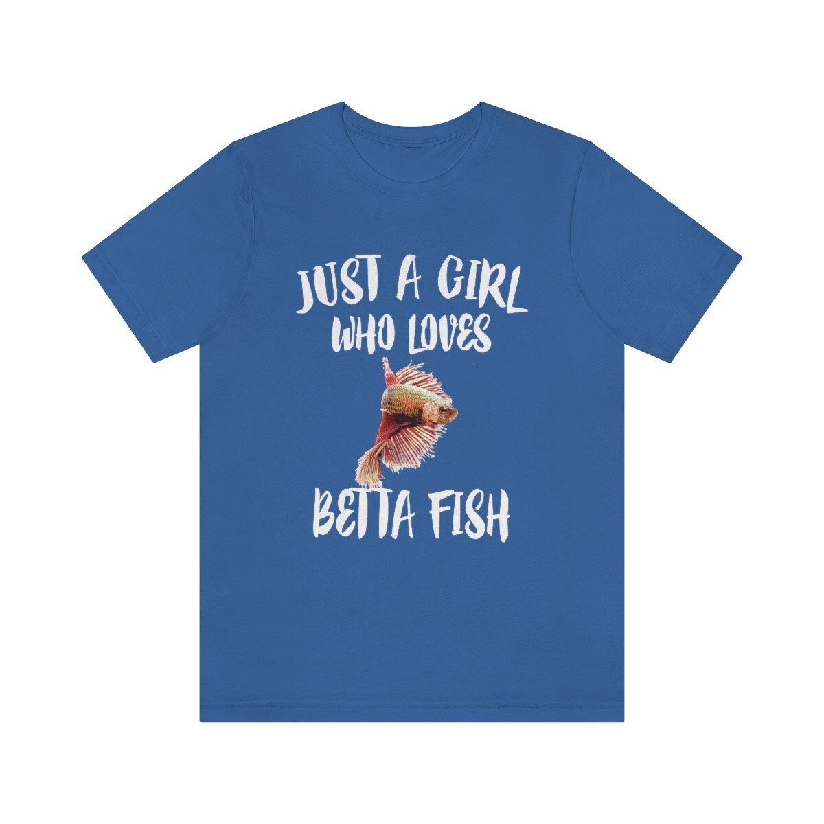 Just A Girl Who Loves Betta Fish Shirt, Betta Fish Shirt, Betta Fish Lover Gift, Betta Fish Lover Shirt, Animal Adult Kids Image 3