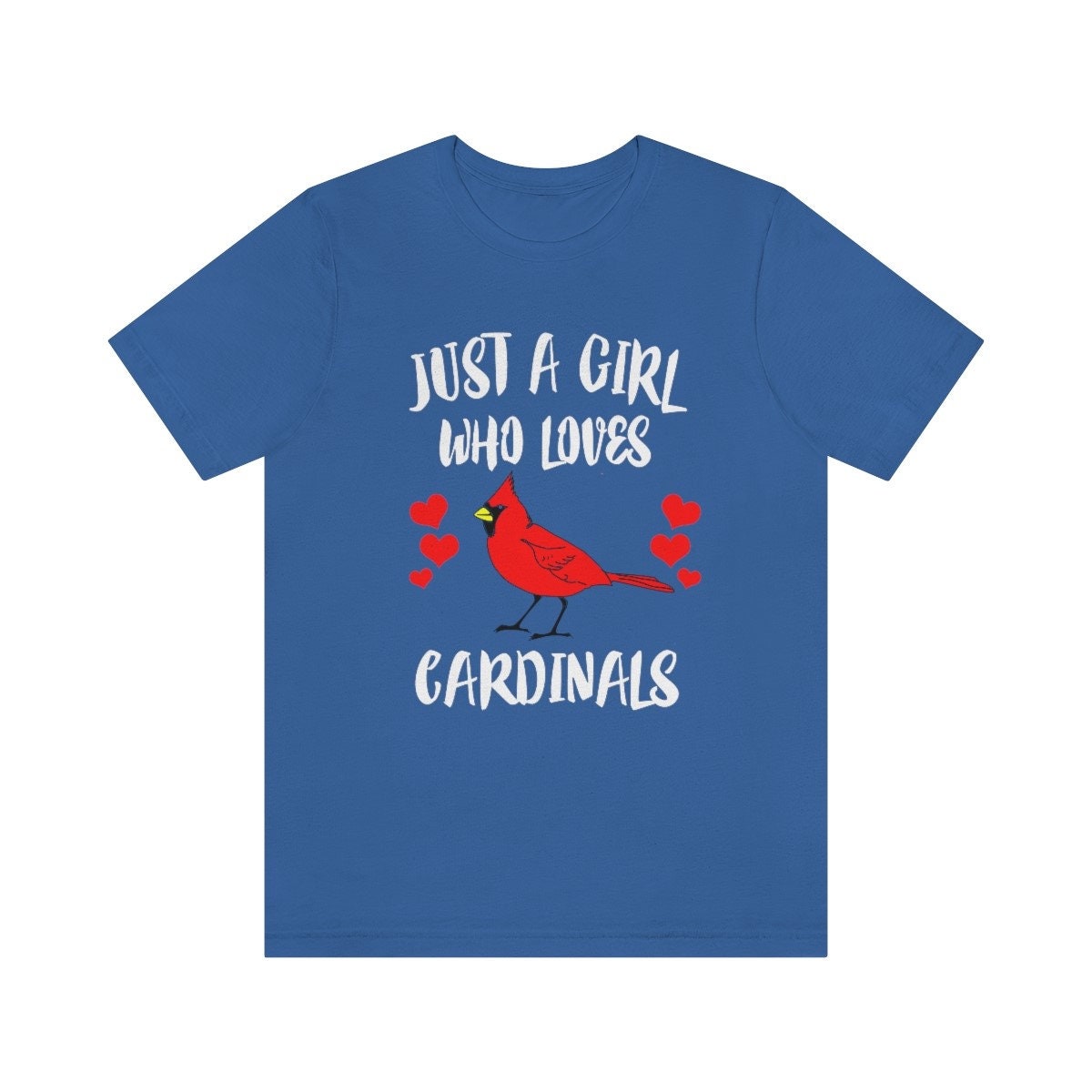 Just A Girl Who Loves Cardinals Birds Shirt, Cardinal Lover Shirt, Birding Gift, Cardinal Bird Shirt,  Adult Toddler Kids Gift T-Shirt Image 3