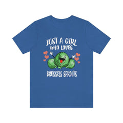 Just A Girl Who Loves Brussels Sprouts Shirt - Brussels sprout print design
