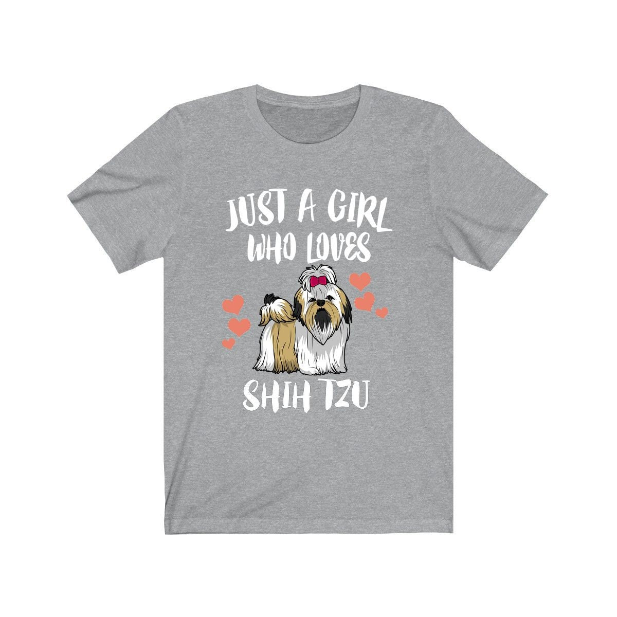 Just A Girl Who Loves Shih Tzu Shirt, Shih Tzu Dog Shirt, Shih Tzu Lover Gift, Shih Tzu Shirt, Animal Adult Toddler Infant Kids Gift T-Shirt Image 3