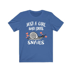 Just A Girl Who Loves Snails Shirt - snail print design