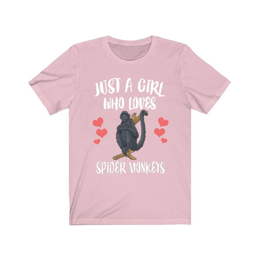 Just A Girl Who Loves Spider Monkeys Shirt - spider monkey print design