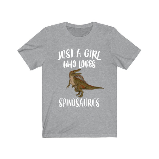 Just A Girl Who Loves Spinosaurus Dinosaur Shirt, Spinosaurus Shirt, Spinosaurus Gift, Animal Lover Adult Toddler Infant Kids Gift T-Shirt Image 1