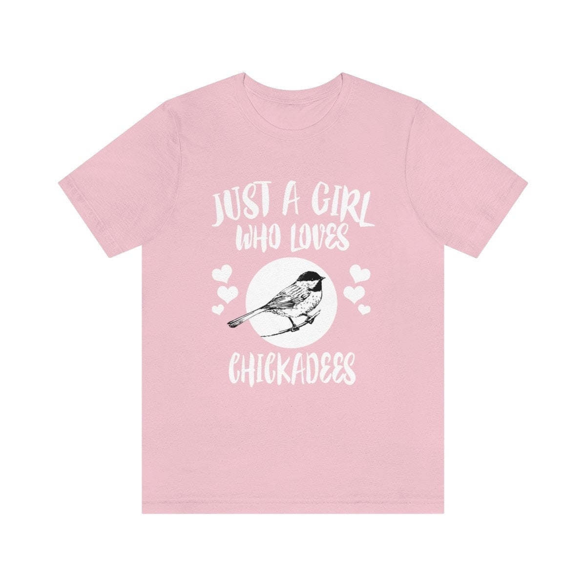 Just A Girl Who Loves Chickadees Birds Shirt, Chickadee Lover Shirt, Birding Gift, Chickadee Shirt,  Adult Kids Animal T-Shirt Image 4