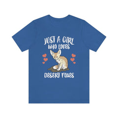 Just A Girl Who Loves Desert Foxes Shirt - desert fox print design