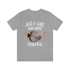 Discus Fish T-Shirt for Girls - discus fish print design
