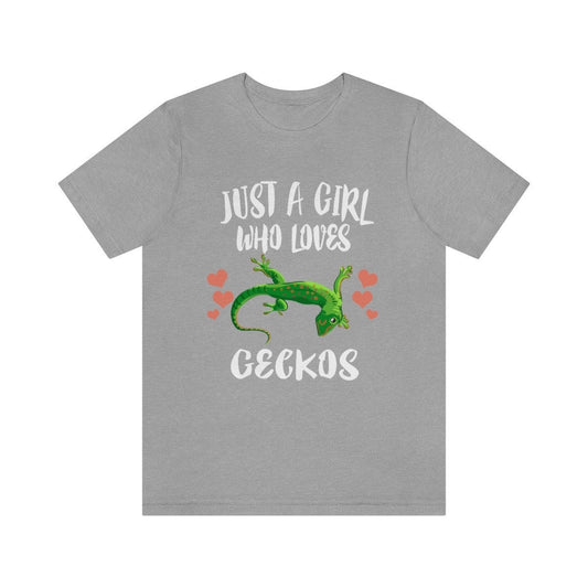 Gecko Lover T-Shirt for Girls - gecko print design