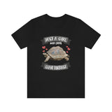 Just A Girl Who Loves Giant Tortoise Shirt, Giant Tortoise Lover Shirt, Turtle Gift, Turtle Shirt, Adult Kids Animal T-Shirt Image 2