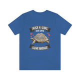 Just A Girl Who Loves Giant Tortoise Shirt, Giant Tortoise Lover Shirt, Turtle Gift, Turtle Shirt, Adult Kids Animal T-Shirt Image 3