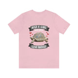 Just A Girl Who Loves Giant Tortoise Shirt, Giant Tortoise Lover Shirt, Turtle Gift, Turtle Shirt, Adult Kids Animal T-Shirt Image 4