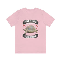 Just A Girl Who Loves Giant Tortoise Shirt - giant tortoise print design