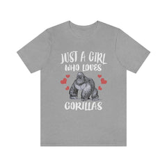 Just A Girl Who Loves Gorillas Shirt - gorilla print design