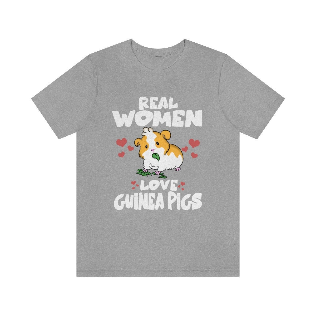 Real Women Love Guinea Pigs Shirt, Guinea Pig Owner Shirt, Guinea Pig Lover Gift, Guinea Pig Shirt, Animal Adult Kids T-Shirt Image 3