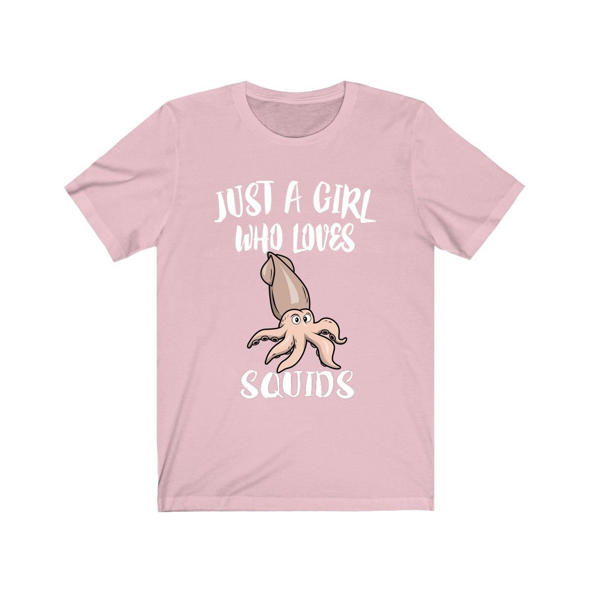 Just A Girl Who Loves Squids Animal Lover Adult Toddler Infant Kids Gift T-Shirt Image 2