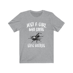 Just A Girl Who Loves Stag Beetles Shirt - stag beetle print design