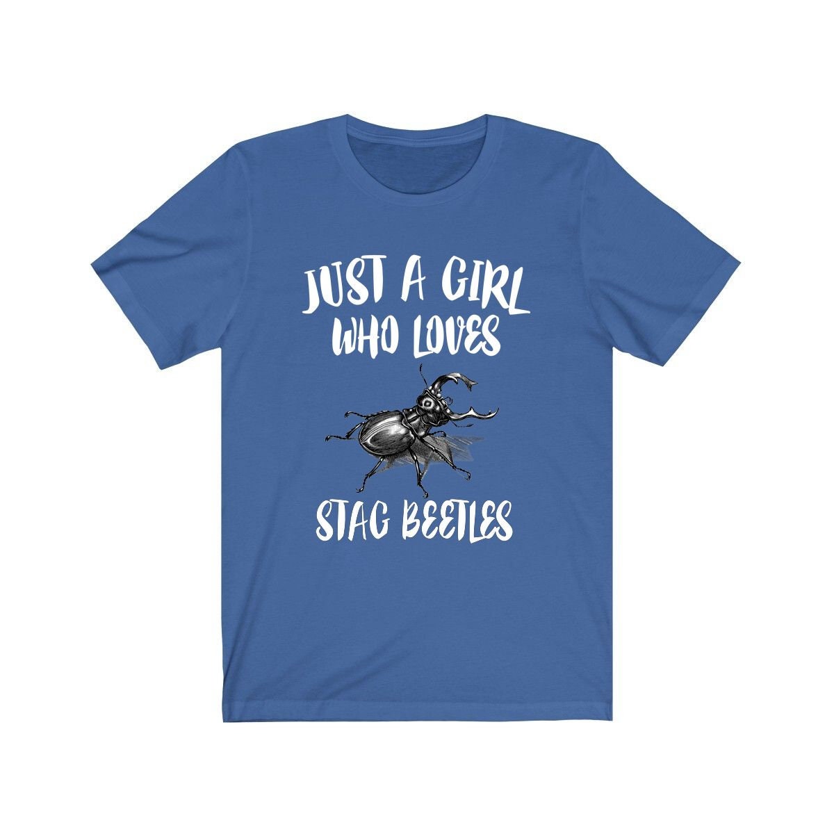 Just A Girl Who Loves Stag Beetles Shirt, Stag Beetle Lover, Beetle Gift, Animal Lover Adult Toddler Infant Kids Gift T-Shirt Image 3