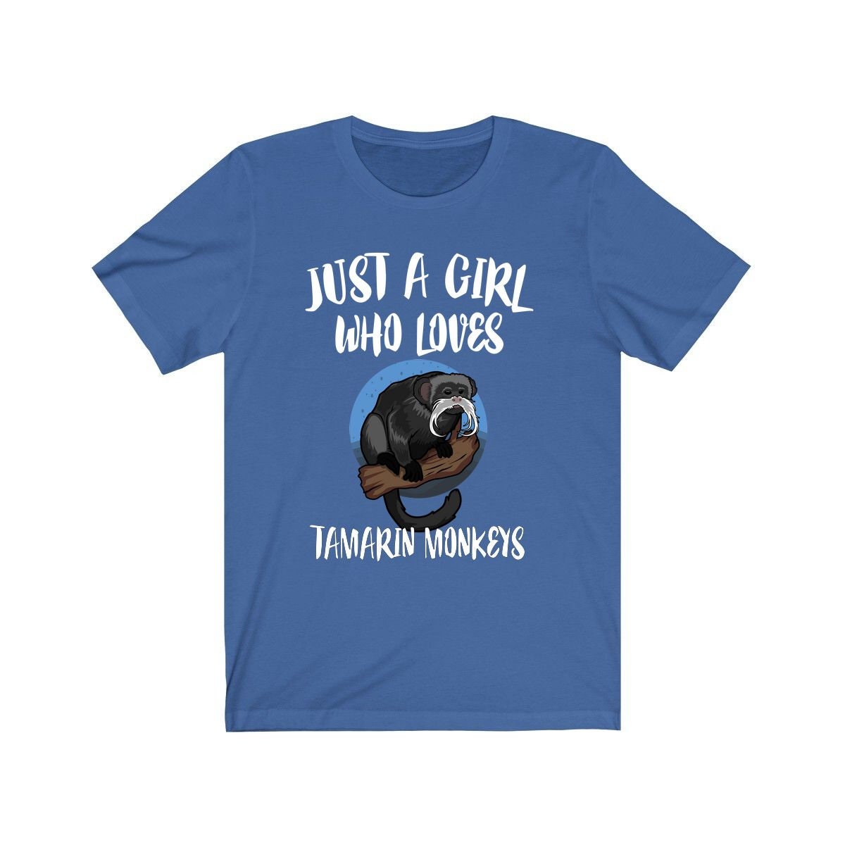 Just A Girl Who Loves Tamarin Monkeys Shirt, Monkey Lover Gift, Animal Lover Adult Toddler Infant Kids Gift T-Shirt Image 3