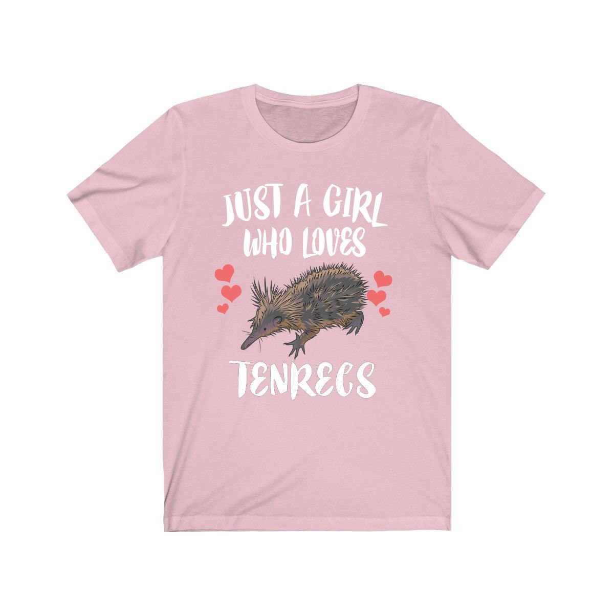 Just A Girl Who Loves Tenrecs Shirt, Tenrec Lover Gift, Animal Lover Adult Toddler Infant Kids Gift T-Shirt Image 2