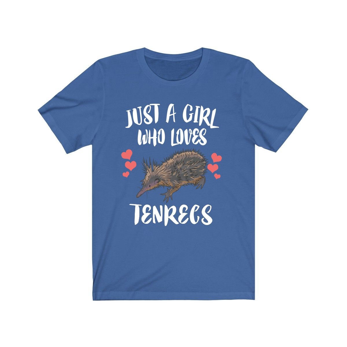 Just A Girl Who Loves Tenrecs Shirt, Tenrec Lover Gift, Animal Lover Adult Toddler Infant Kids Gift T-Shirt Image 4