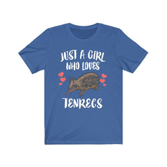 Just A Girl Who Loves Tenrecs Shirt - tenrec print design