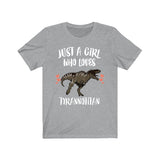Just A Girl Who Loves Tyrannotitan Dinosaur Shirt, Tyrannotitan Shirt, Dinosaur Lover Shirt, Animal Adult Toddler Infant Kids Gift T-Shirt Image 3