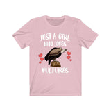 Just A Girl Who Loves Vultures Shirt, Birds Birding Shirt, Vulture Lover Shirt, Vulture Gift, Animal Adult Toddler Infant Kids Gift T-Shirt Image 3