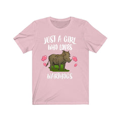 Just A Girl Who Loves Warthogs Shirt - warthog print design