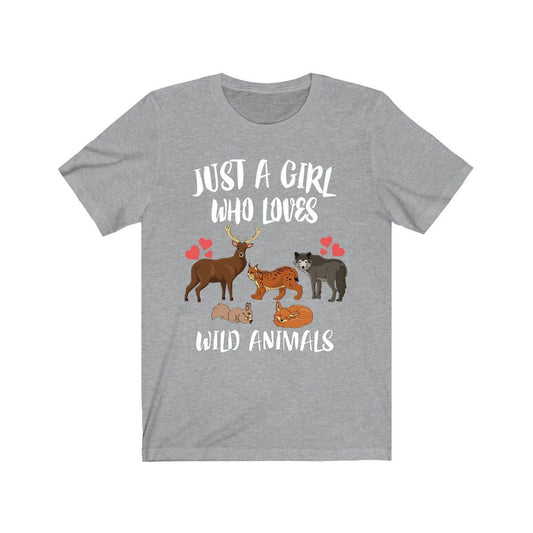 Just A Girl Who Loves Wild Animals Shirt - wild animals print design