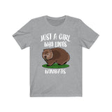 Just A Girl Who Loves Wombats Shirt, Wombat Lover Shirt, Wombat Gift, Animal Lover Adult Toddler Infant Kids Gift T-Shirt Image 1