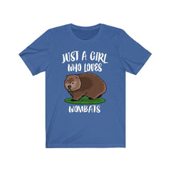 Just A Girl Who Loves Wombats Shirt - wombat print design