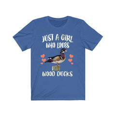 Just A Girl Who Loves Wood Ducks Shirt - Wood Duck print design