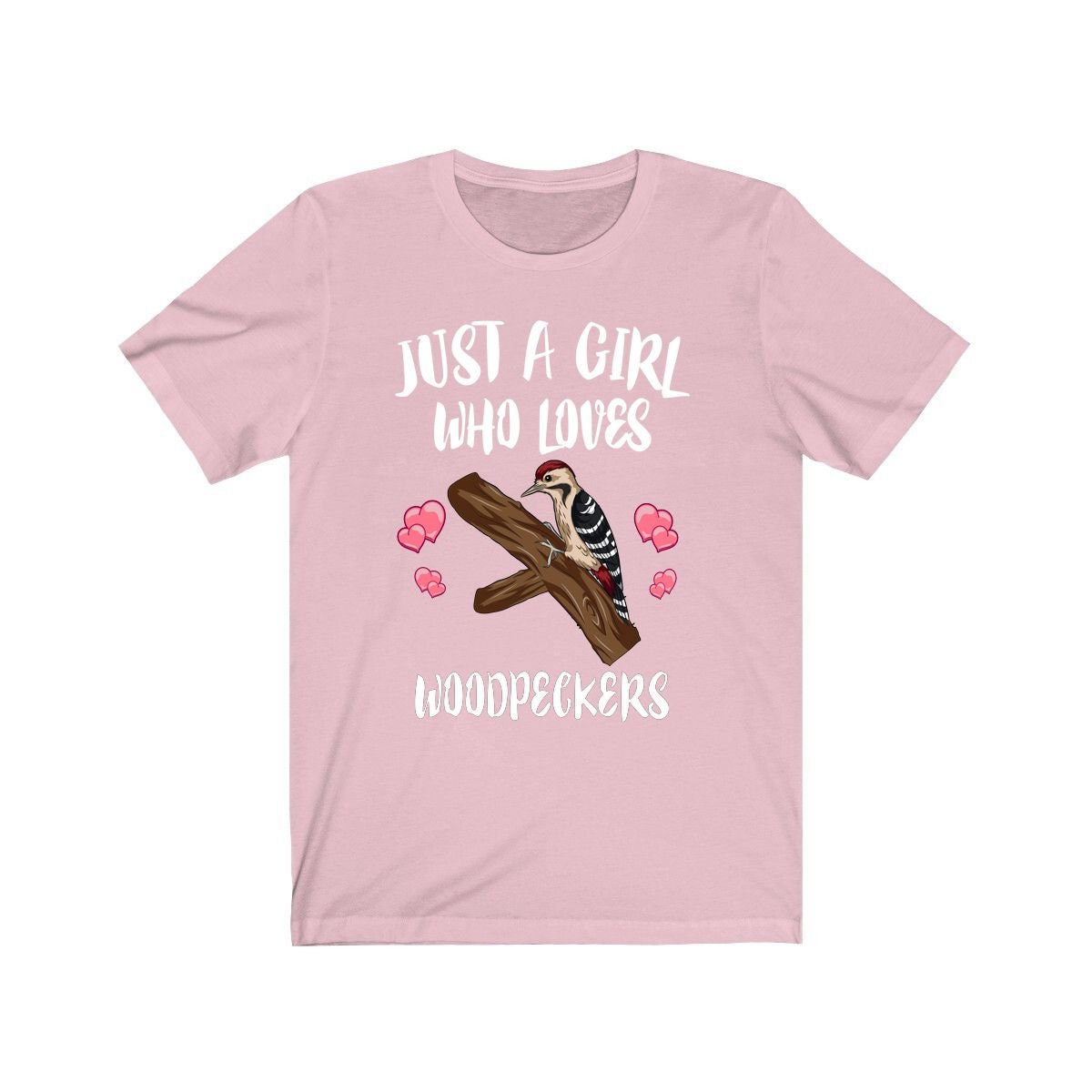 Just A Girl Who Loves Woodpeckers Shirt, Bird Birding Shirt, Woodpecker Lover Gift, Woodpecker Shirt, Animal Adult Toddler Kids Gift T-Shirt Image 3