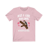 Just A Girl Who Loves Woodpeckers Shirt, Bird Birding Shirt, Woodpecker Lover Gift, Woodpecker Shirt, Animal Adult Toddler Kids Gift T-Shirt Image 3