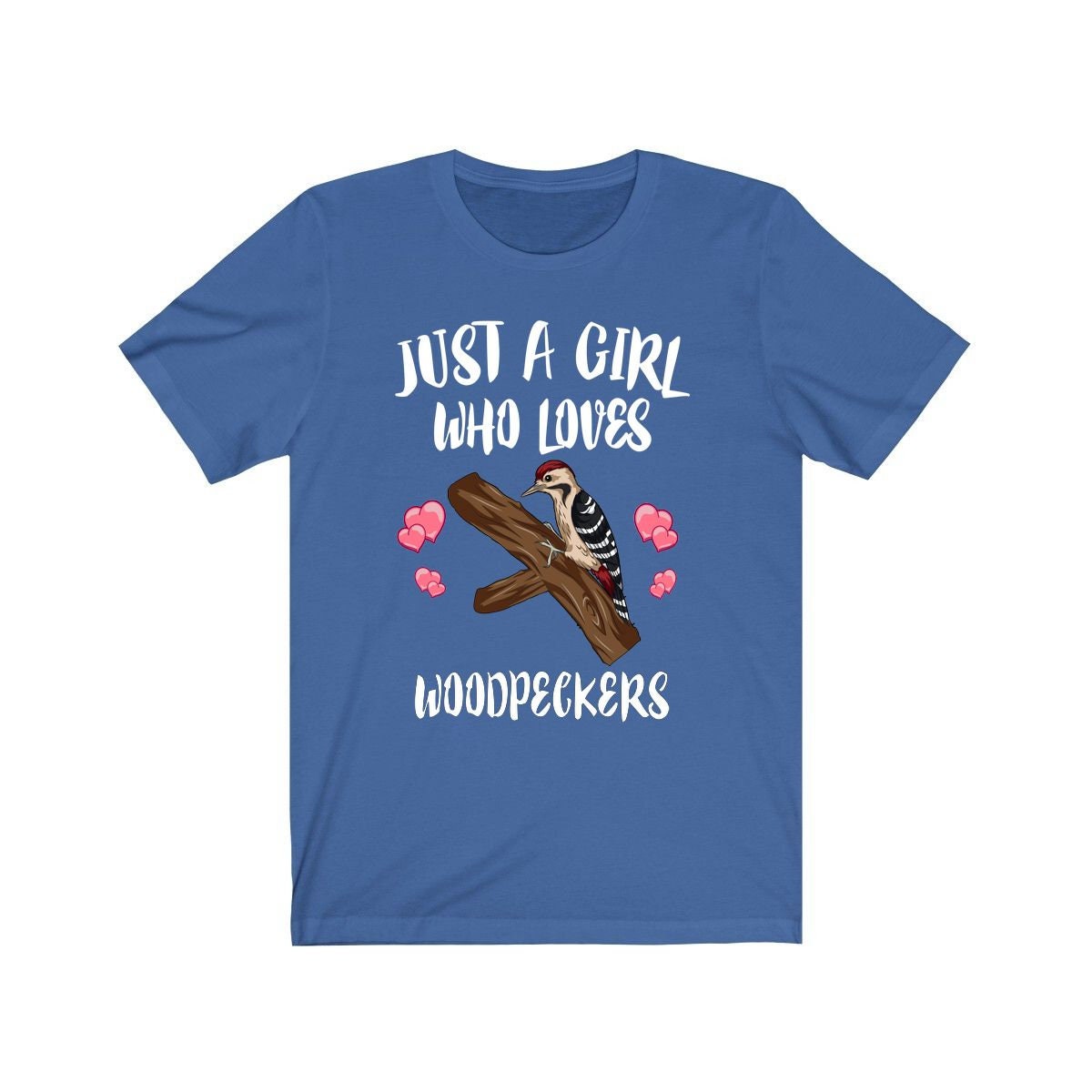 Just A Girl Who Loves Woodpeckers Shirt, Bird Birding Shirt, Woodpecker Lover Gift, Woodpecker Shirt, Animal Adult Toddler Kids Gift T-Shirt Image 4