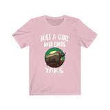 Just A Girl Who Loves Yaks Shirt, Yak Lover Gift, Yak Shirt, Animal Lover Adult Toddler Infant Kids Gift T-Shirt Image 3