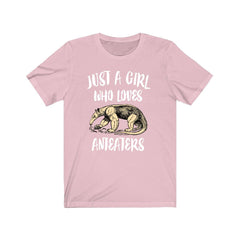 Just a girl who loves anteaters tropical jungle mammal lover tee