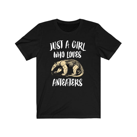 Just a girl who loves anteaters tropical jungle mammal lover tee
